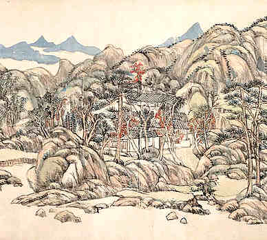 【静宜园二十八景诗其二十五重翠崦】原文-清.弘历